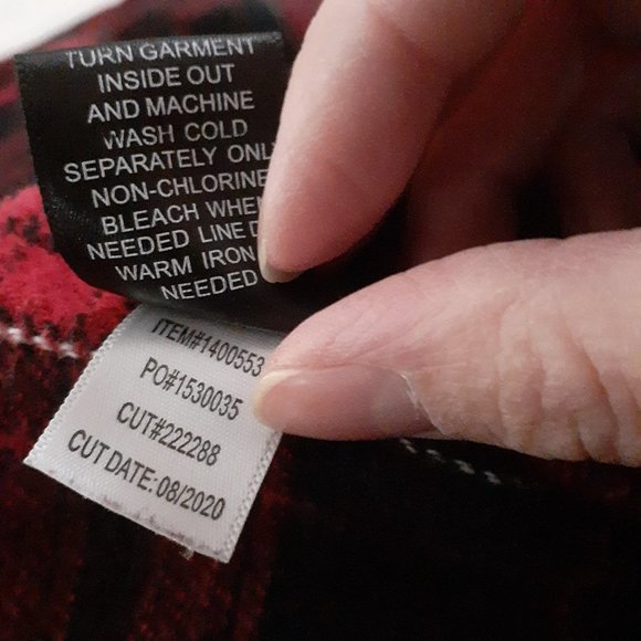 Torrid Women's Size 5X Red Plaid Sherpa Collar Button Up Trucker Jacket - Picture 9 of 14